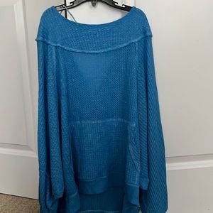 Free People blue shirt